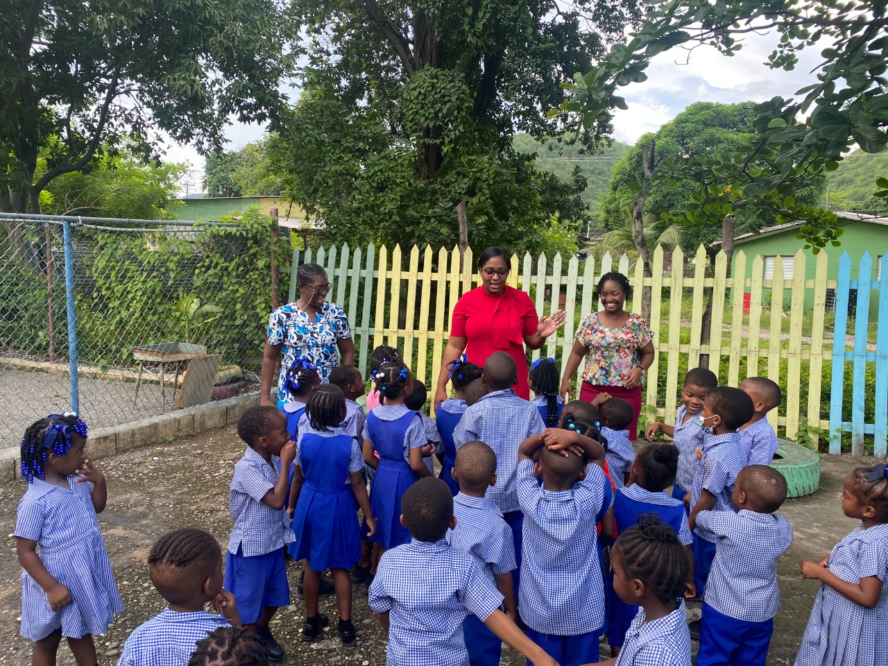 Grace & Staff Stove donation to Bethel Basic School