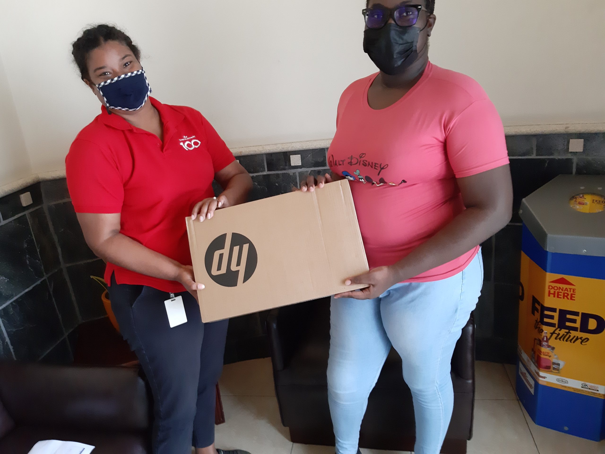 GKF Laptop Donation to Franklyn Town student